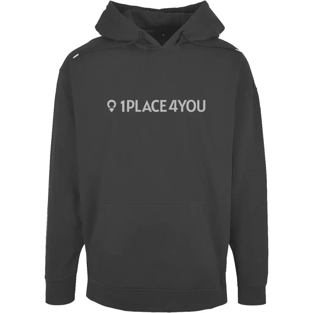 1PLACE4YOU Unisex Oversize Hoody: Lässiger Chic - Black